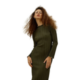 Robe Noor vert olive