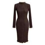 Robe Noor marron