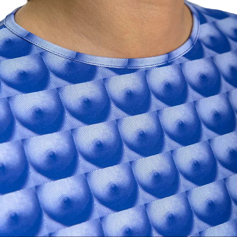 T-shirt Second Skin, Print Boobs All-over