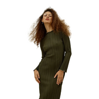 Robe Noor vert olive