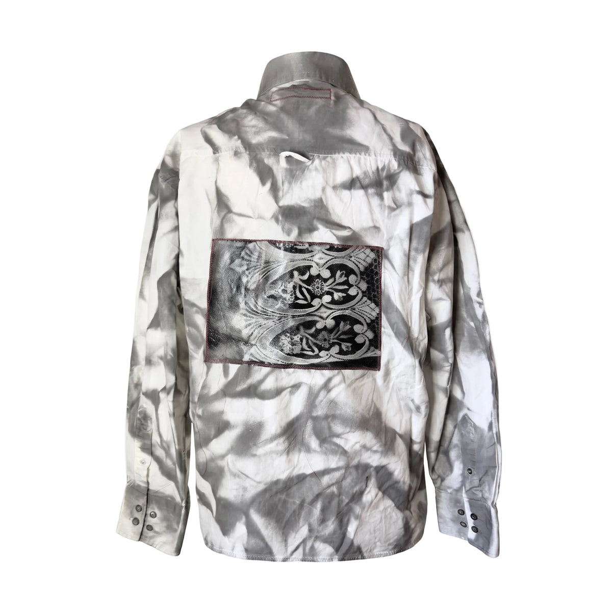 Chemise nœud création upcyclée