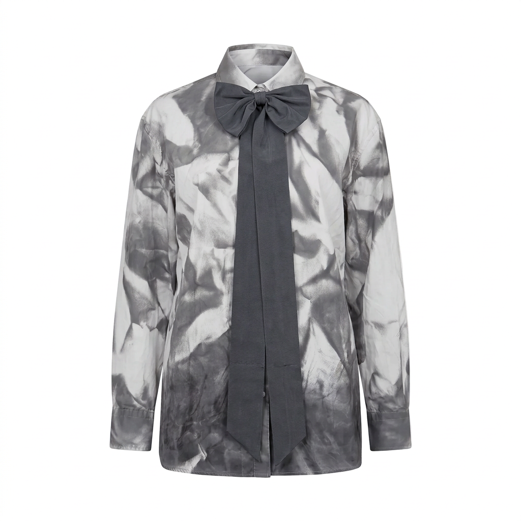 Chemise nœud création upcyclée