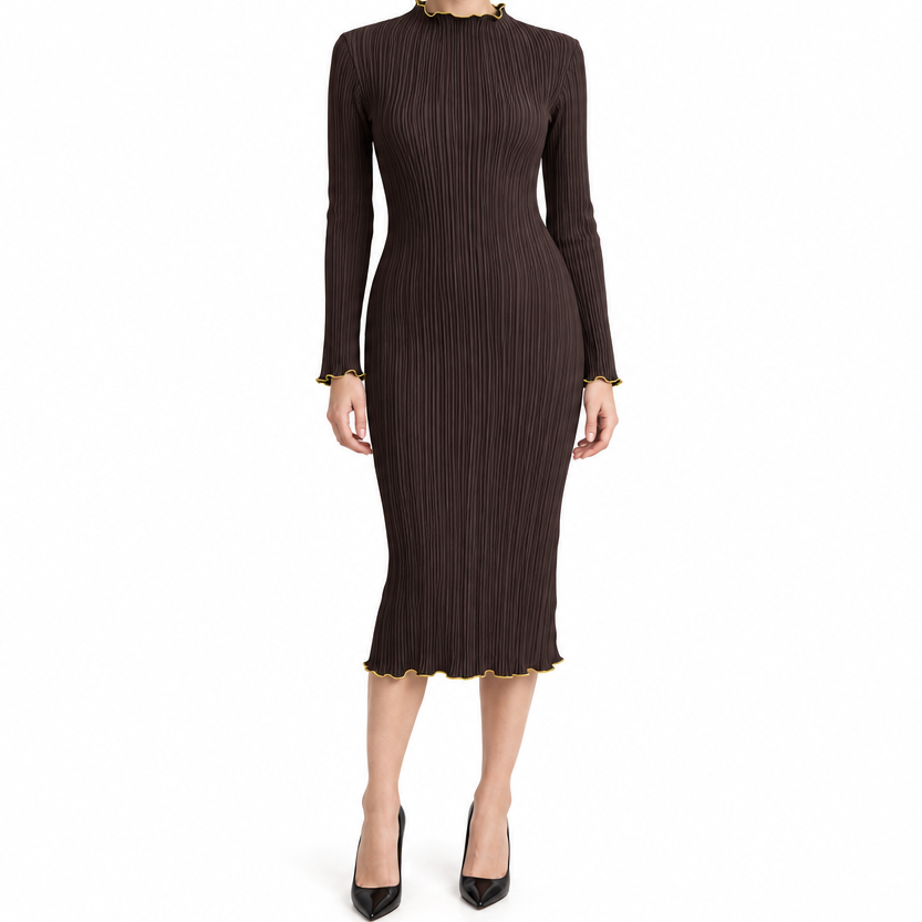 Robe Noor marron