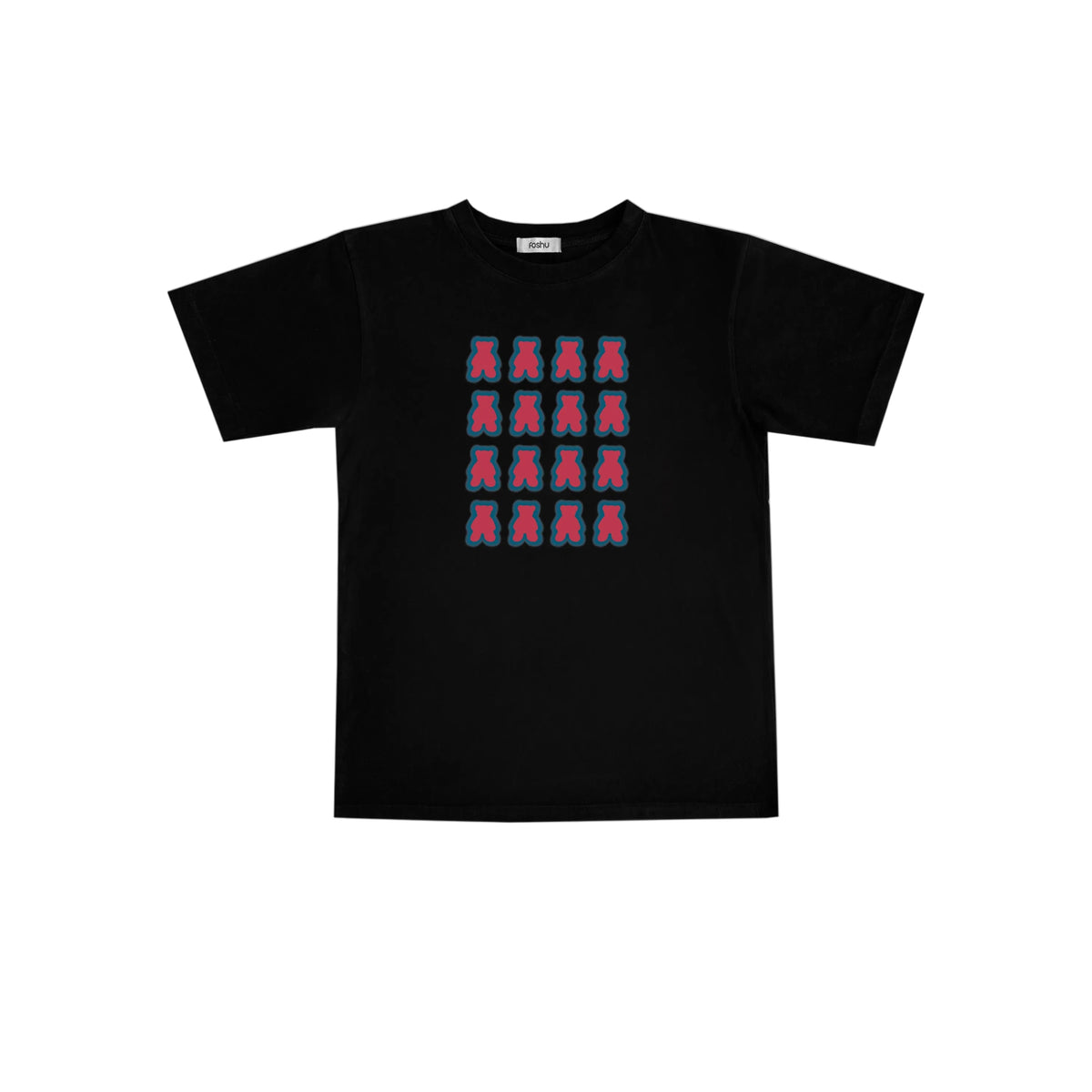 T-shirt Teddy noir